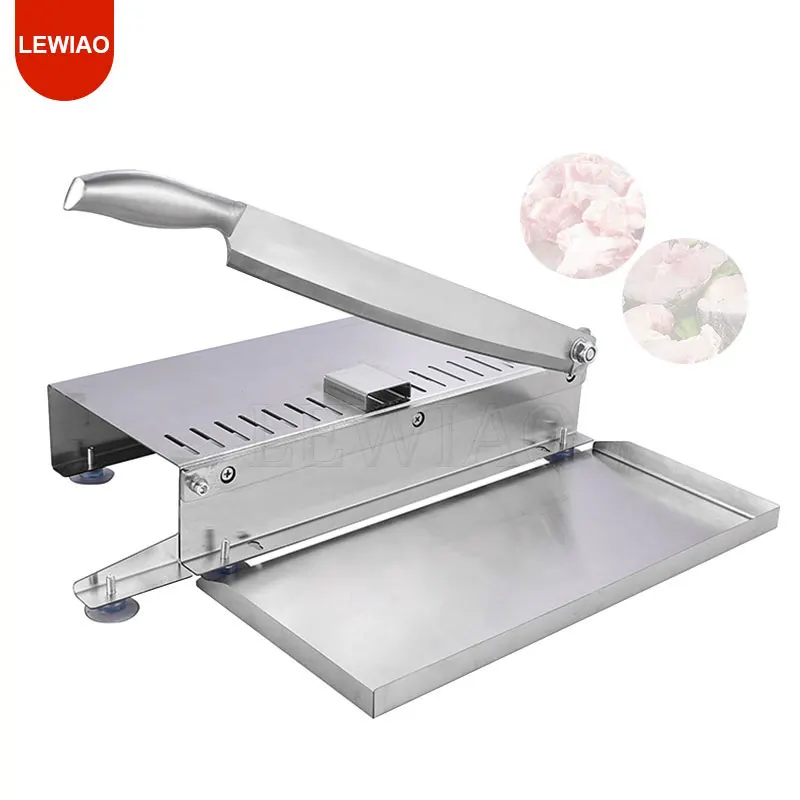 Stainless Steel Frozen Meat Slicer Bone Cutting Knife Minced Lamb Slicer Machine Multi-Fuction Frozen Chicken Duck Fish Cutter