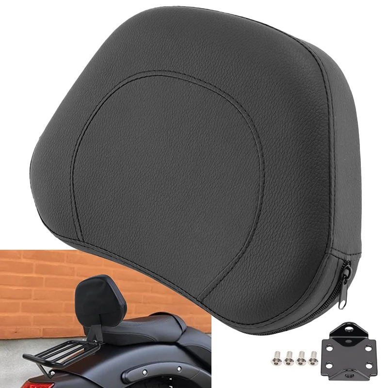 

For Harley Honda Yamaha Suzuki Kawasaki Motorcycle Universal Backrest Rear Passenger Sissy Bar Cushion Pad Motocross Accessories