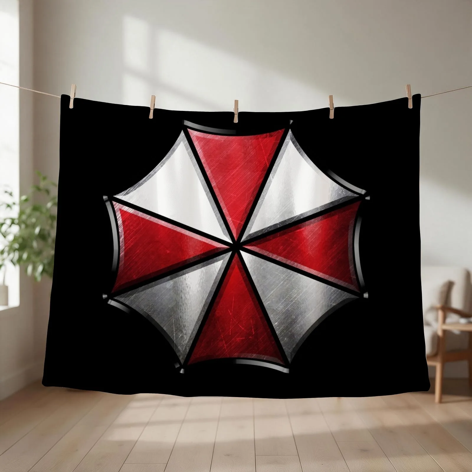 Umbrella Corp (Variant) Throw Blanket couch cozy soft plush fuzzy picnic outdoor blanket