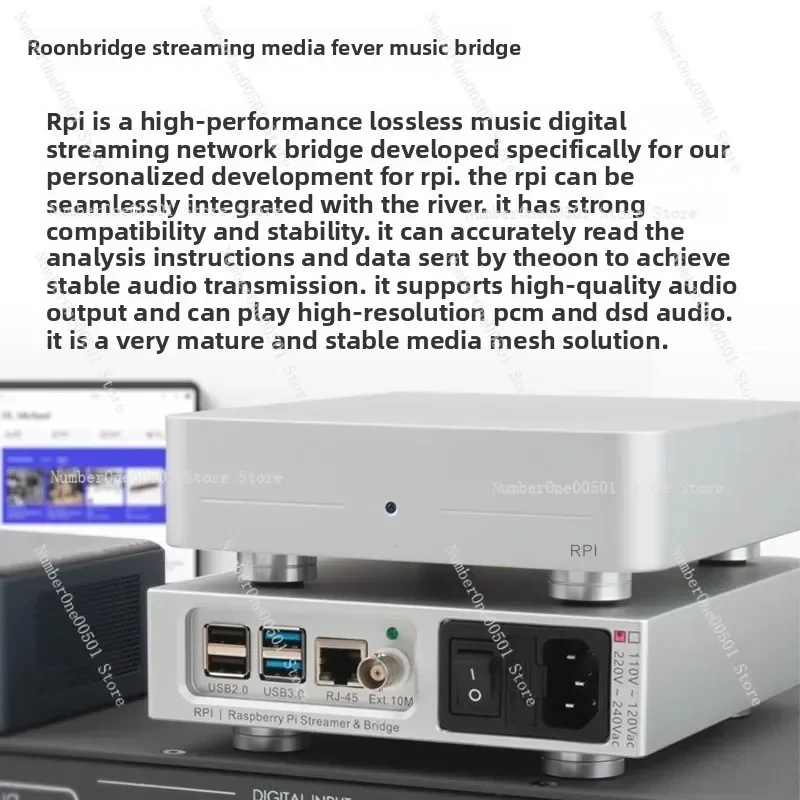 Audio RPI Streaming Digital Music Wheel Roon Bridge Bridge Hifi Fever Player