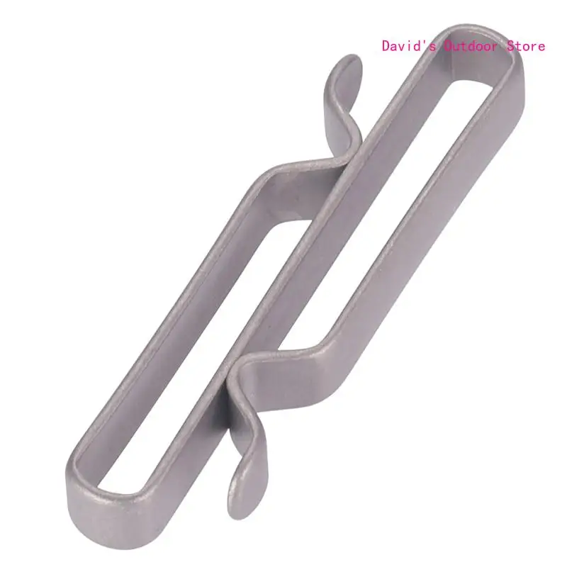 

S-Shaped Titaniums Belt Loop Keychains Clip with Keyring Double Side Quick Releases Keyholder Belt Part X3UA