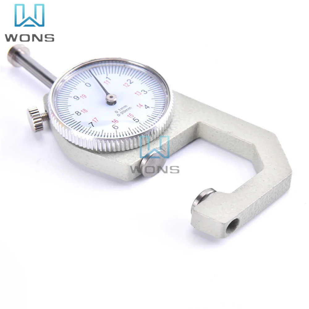 Imagem -05 - Couro Papel Espessura Calibre Medidor Testador para Papel Flim Medida Ferramenta Dial Espessura Calibre 010 mm 020 mm