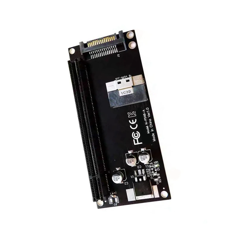 Top-SFF-8654 8I To Pcie 4.0 X16 External Graphics Card Adapter For Mainboard DIY Computers Accessories