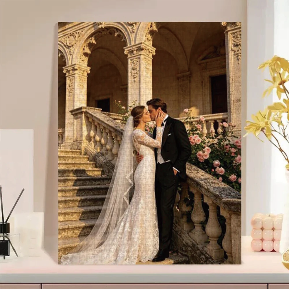 35/300/500/1000pcs Personalized Custom Photo Puzzle Family Photos Customize Jigsaw Puzzle For CouplesCouples Family Christmas