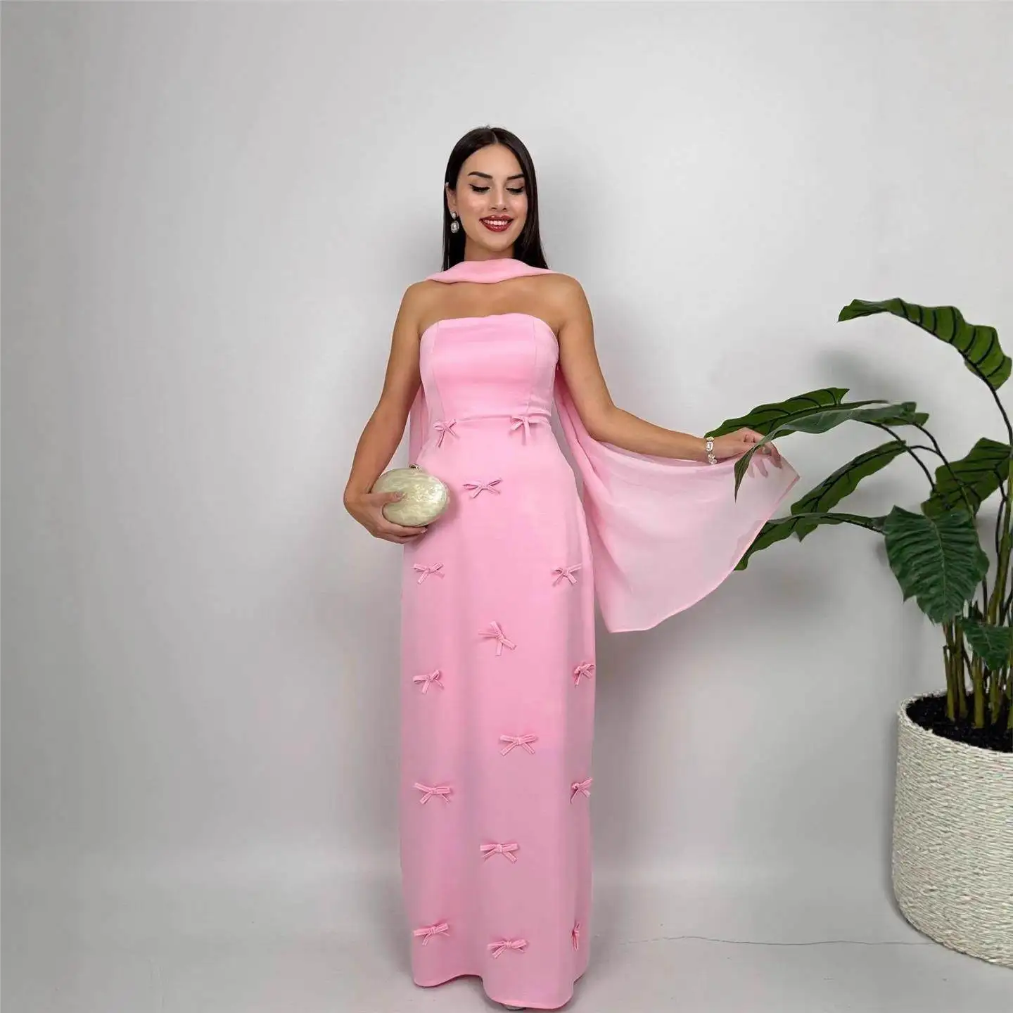 

Ele Sweet Pure Color Svel Long Dr Women's Faionable Midi Skirt A-Line Silhouette Ci Walk Autumn New Arrival