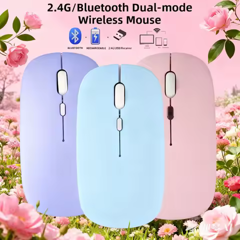 K1 Silent Wireless Mouse 2.4G BT5.2 Ergonomic Rechargeable Type-c Mice LED Optical Backlit USB Mice Computer Mouse for PC Laptop