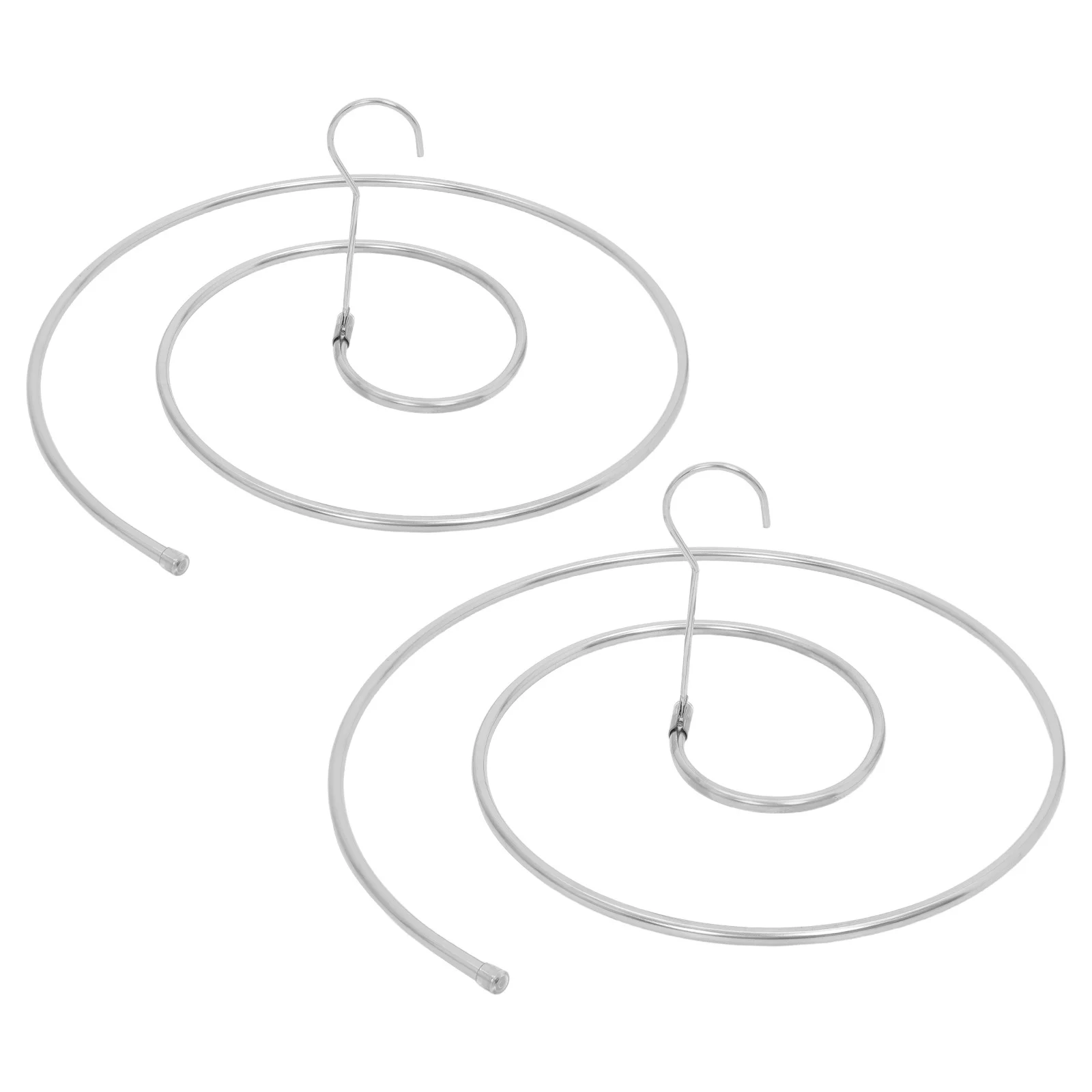 

2Pcs Multifunctional Drying Rack for Clothes - Spiral Blanket Hanger for Bed Sheets Towels - Stainless Steel Wall Mounted