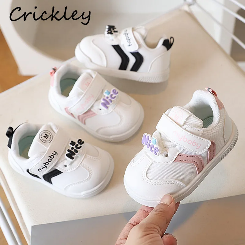 

Spring Autumn PU Kids Casual Shoes Soft Bottom Sneakers For Toddler Boys Girls Comfortable Hook Loop Children Sport Shoes