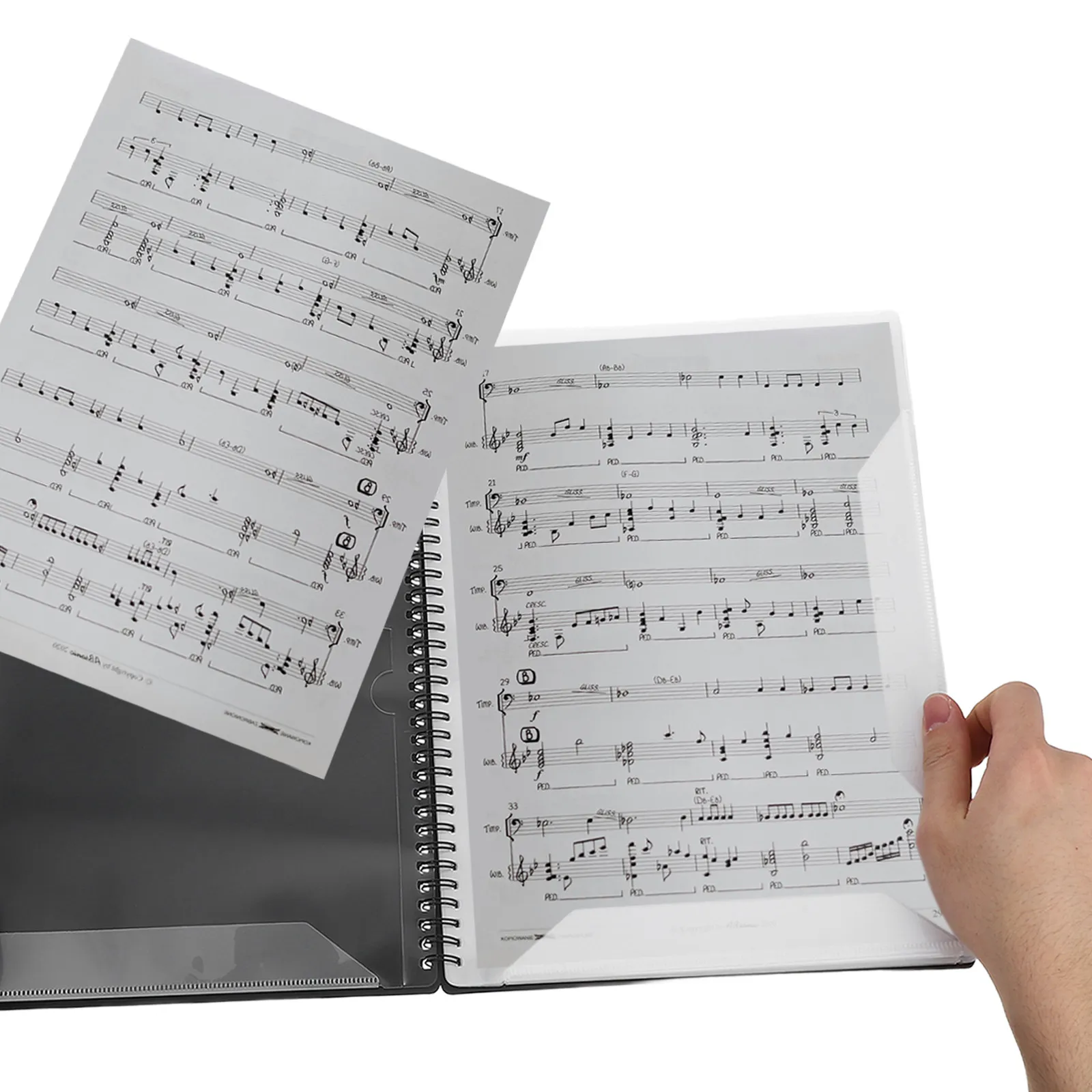 

Sheet Music Folder Adjustable Pp Music Binder For Piano Violin Guitar Portable Score Organizer Lightweight Concert