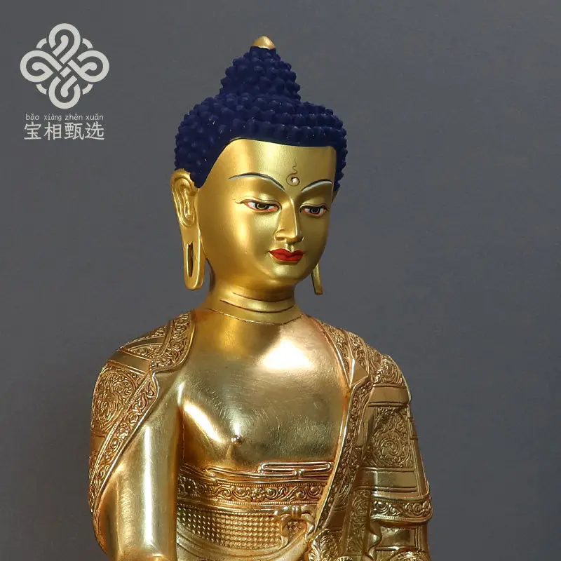 Amitabha pure copper gilt Buddha statue selection x1 Tibetan tantra Buddhist hall