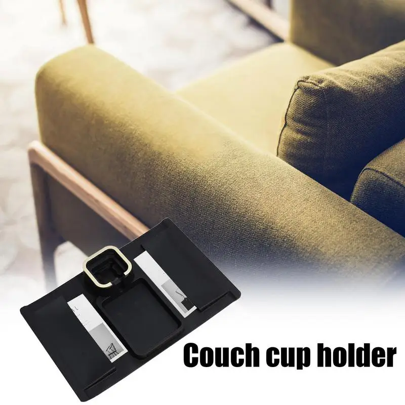 Cup Holder For Couch Arm Rest Drink Holder For Couch Silicone Anti-Spill And Anti-Slip Sofa Drink Holder Strong Sofa Armrest Tra