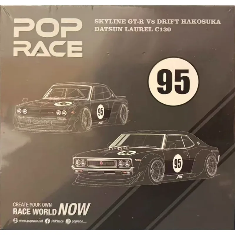 صالون POP RACE INNO HONGKONG TOYCAR 2025 1:64 GT-R R35 Top Secret GT300 Supra SKYLINE GTR V8 DRIFT HAKOSUKA DATSUN LAUREL C180
