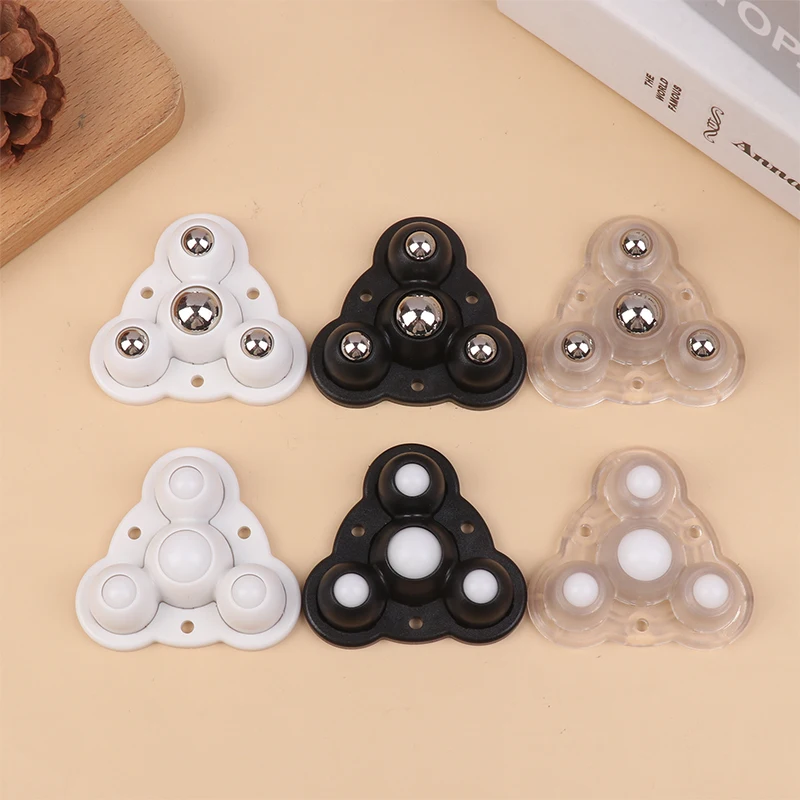 4Pcs Non Punching Adhesive Ball Pulley Furniture Mobile Base Small Wheels Caster Storage Bin Garbage Bin Universal Wheels