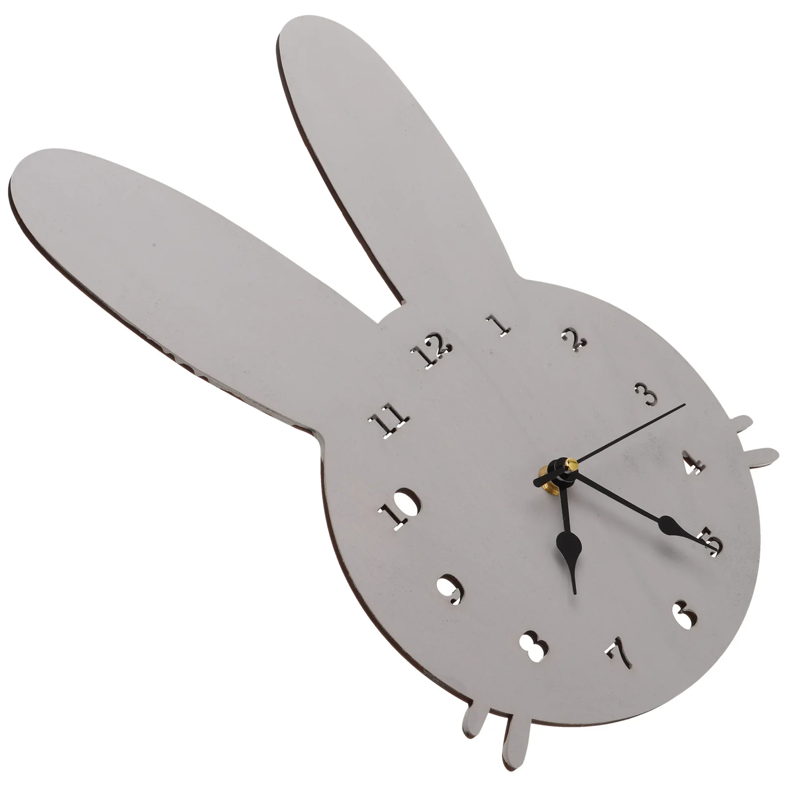 

1Pcs Cartoon Rabbit Wall Clock Easy to Hang Beautiful Appearance Household Clock Grey Hanging Decor Home Decor