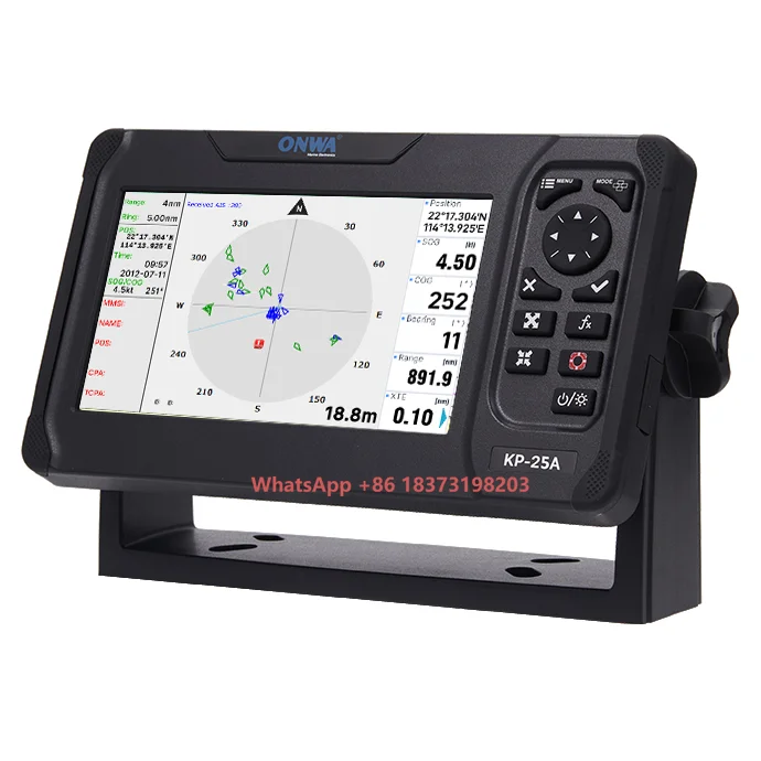New ONWA KP-27A 7 Inch Marine GPS Chart Plotter with Class B + AIS Transponder