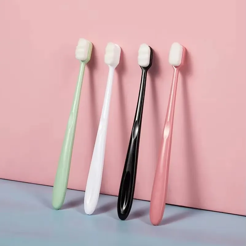 1/2/3pcs Portable Travel Ultra Soft Toothbrush For Adults Premium Couple Set Fine Bristles Gentle Gum Care Family Pack Home Use