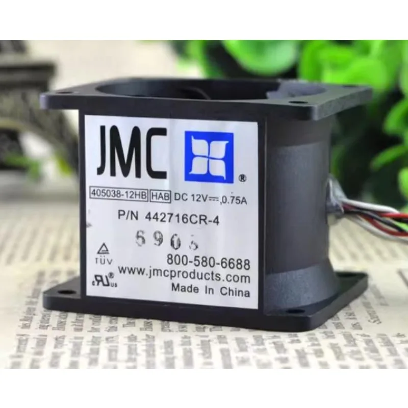 

New Cooler Fan for JMC 442716CR-5 405038-12HB HAB 12V 0.75A 4038 4CM Double Bladed Violent Fan 40*40*38MM