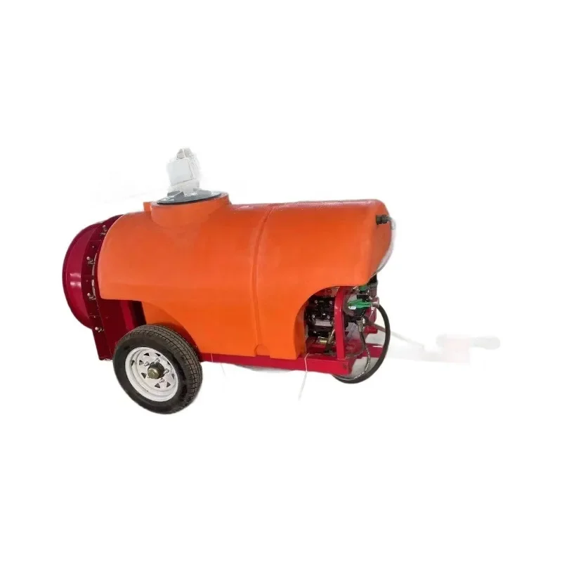 Orchard sprayer,, uniform fog droplets, small four-wheel rear suspension air-fed pesticide sprayer