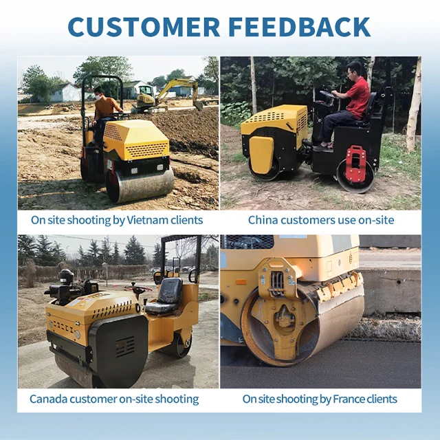공장 직판 유압식 3톤 단일&이중 드럼 도로 롤러 콤팩터 도로 건설용