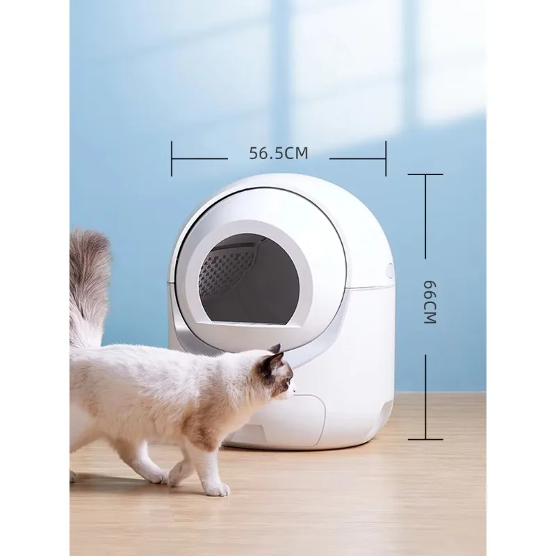 Hidden closed furniture plastic pet fully enclosed large self-cleaning automatic trash can toilet
