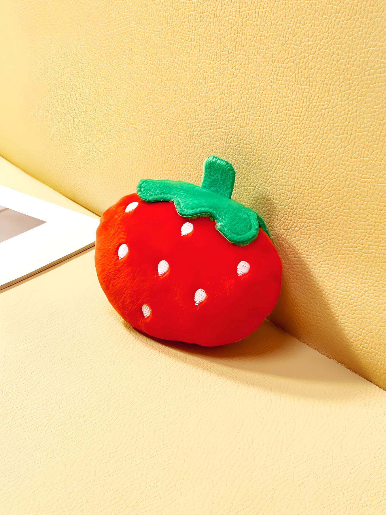 1 plush strawberry pet vocal toy with 2 colors