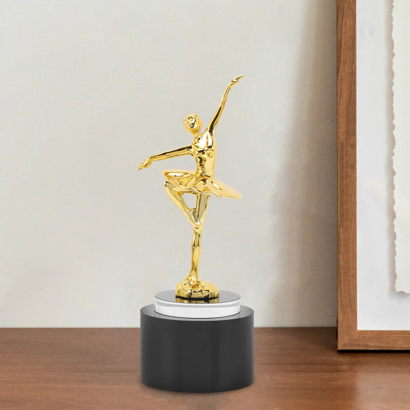 Elegant Gold Plated Dance Trophy for Young Dancers Ballet Competition Award Ceremony Recognition Prize Dance Trophy