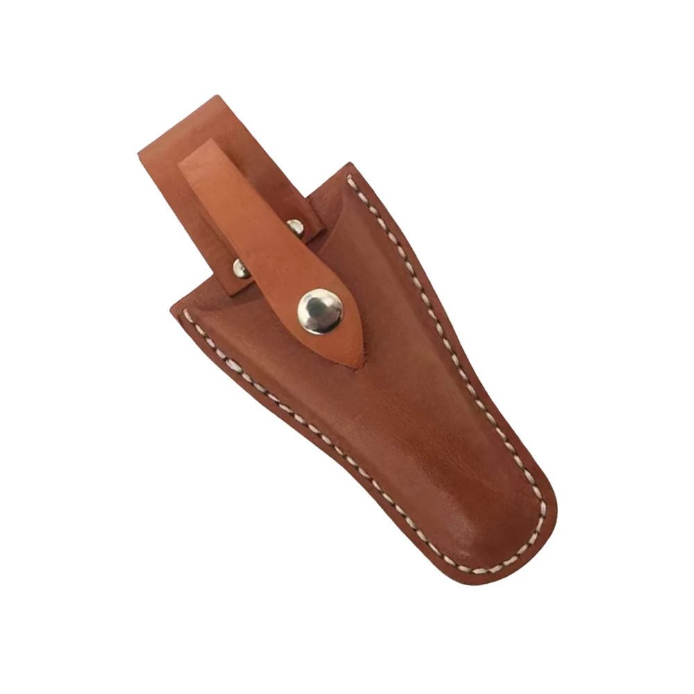 

Sturdy Leather Trimmer Holder with Quick Access Design for Use by Professionals in Gardening or Electrical Fields