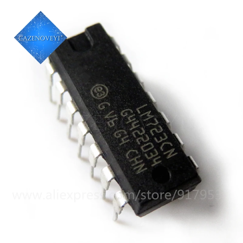 10 m lm723cn lm723 dip lanterna Regulador de tensão ic 2-37v 150ma novo original em estoque