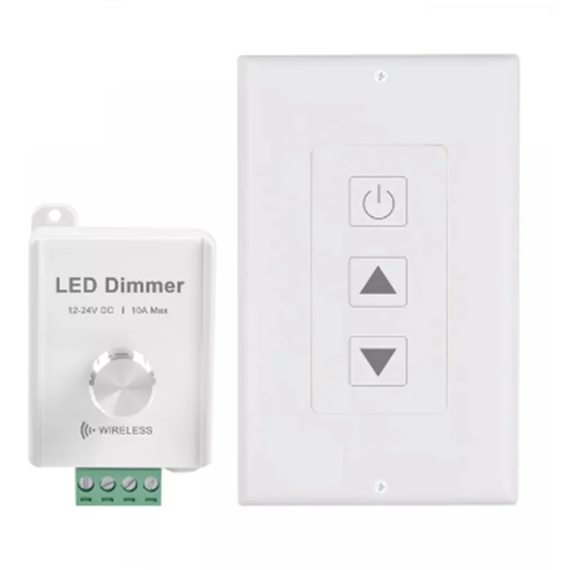 Wireless LED Strip Dimmer com toque remoto, única cor, U1, DC12V-24V 10A