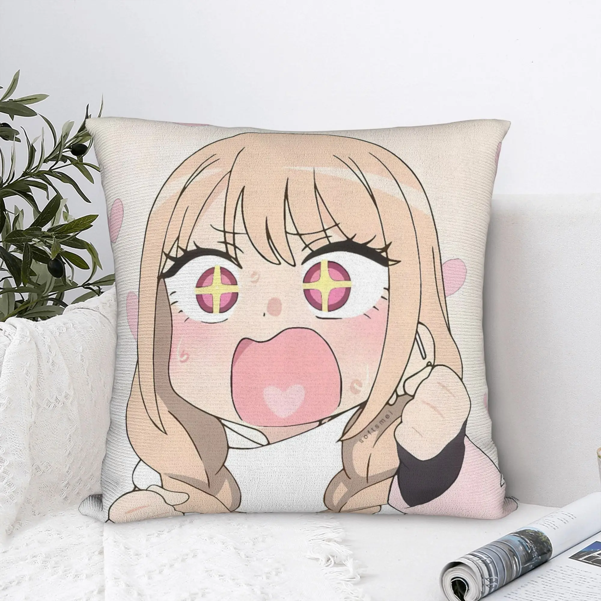 Marin Kitagawa Pillow Case  Custom Pillow Cover For Living Room Sofa Novelty Cushion Cover