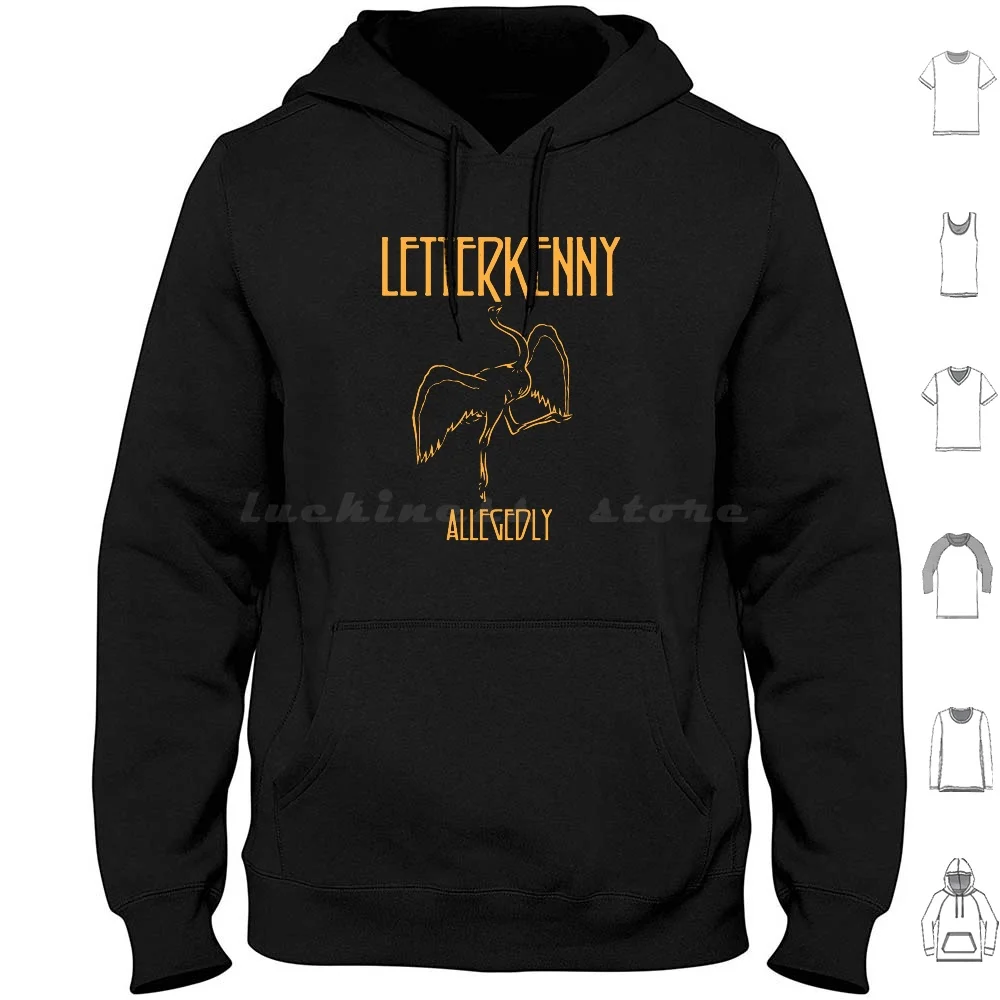 Letterkenny-Zep Style Hoodies Long Sleeve Letterkenny Pitter Patter Puppy Hard No Letterkenny License Plate Hard