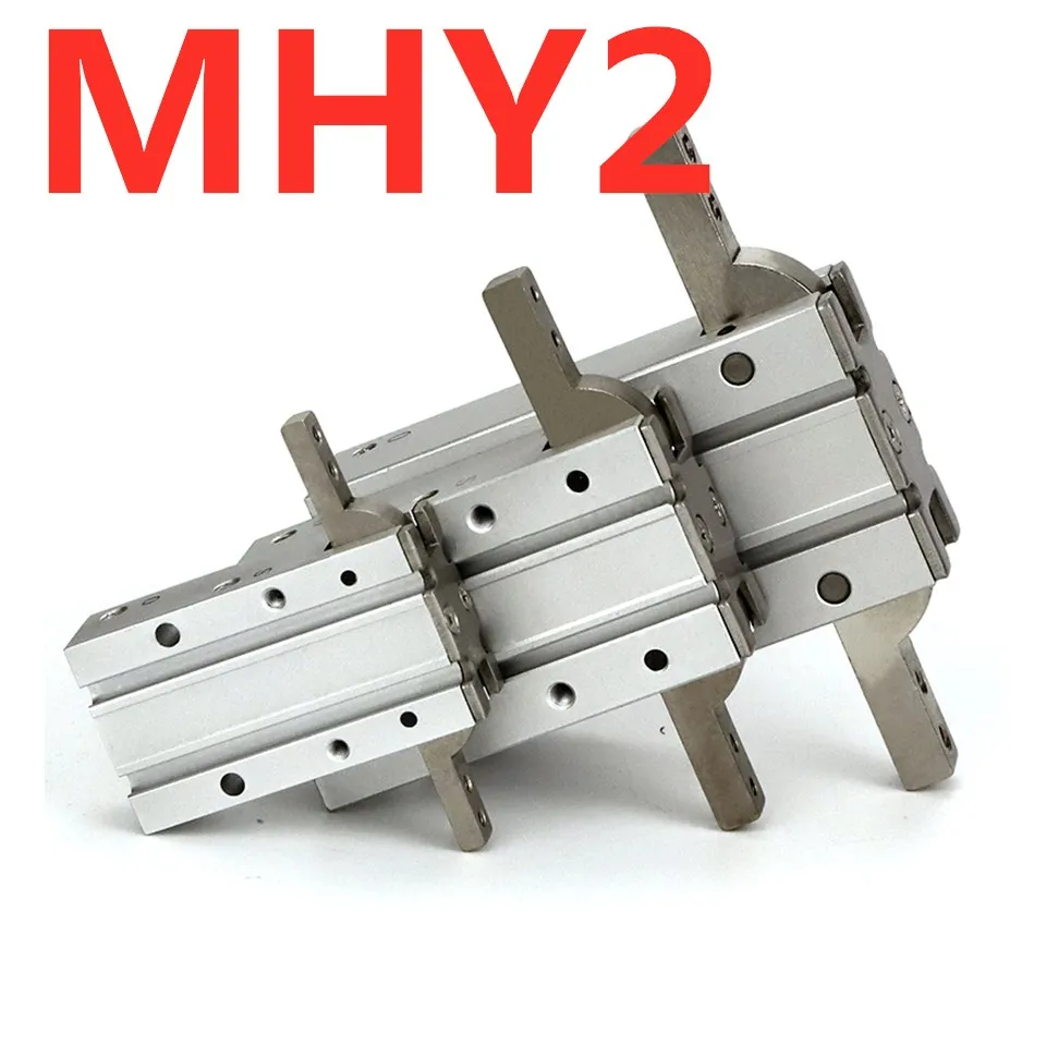 

MHY2 10D 16D 20D 25D Double Acting Pneumatic Gripper SMC size Y Type 180 Degree Angular Style Aluminium Clamps Bore 10-25mm