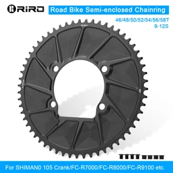 RIRO 자전거 체인 휠 110BCD 46/48/50/52/54/56/58T 자전거 크라운 체인 링 도로 자전거 Shimano 105/FC-R7000 용 단일 스프로킷