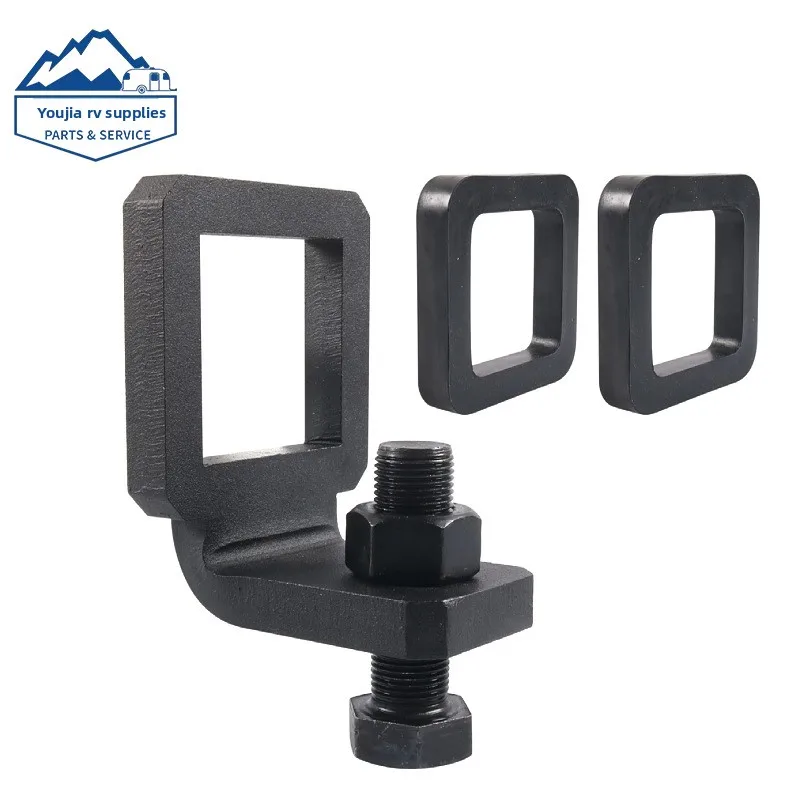Heavy Duty Steel Trailer Hitch Anti Rattle Clamp Stabilizer Fastener for 2 Inch and 2.5 Receiver RV Towing Noise Reduction