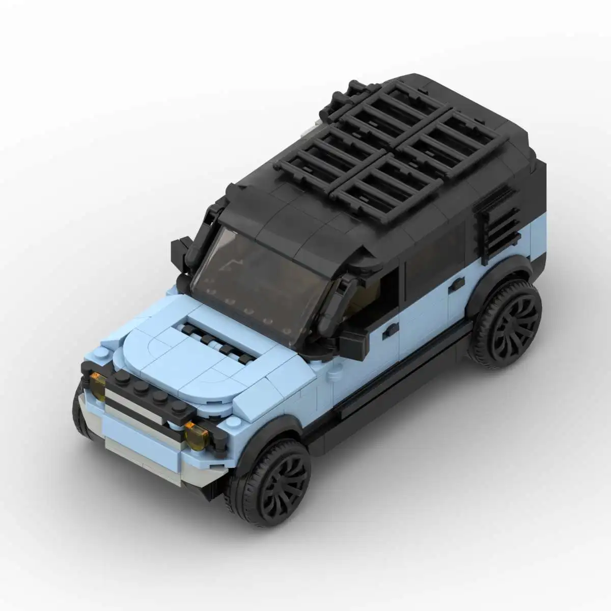 MOC Kreative Bausteine Stadt-Sportwagen Technisches Renn-SUV Geländewagen-Modell DIY Kinder-Puzzle Bausatz Spielzeug Geburtstagsgeschenk für Jungen – Detail 13
