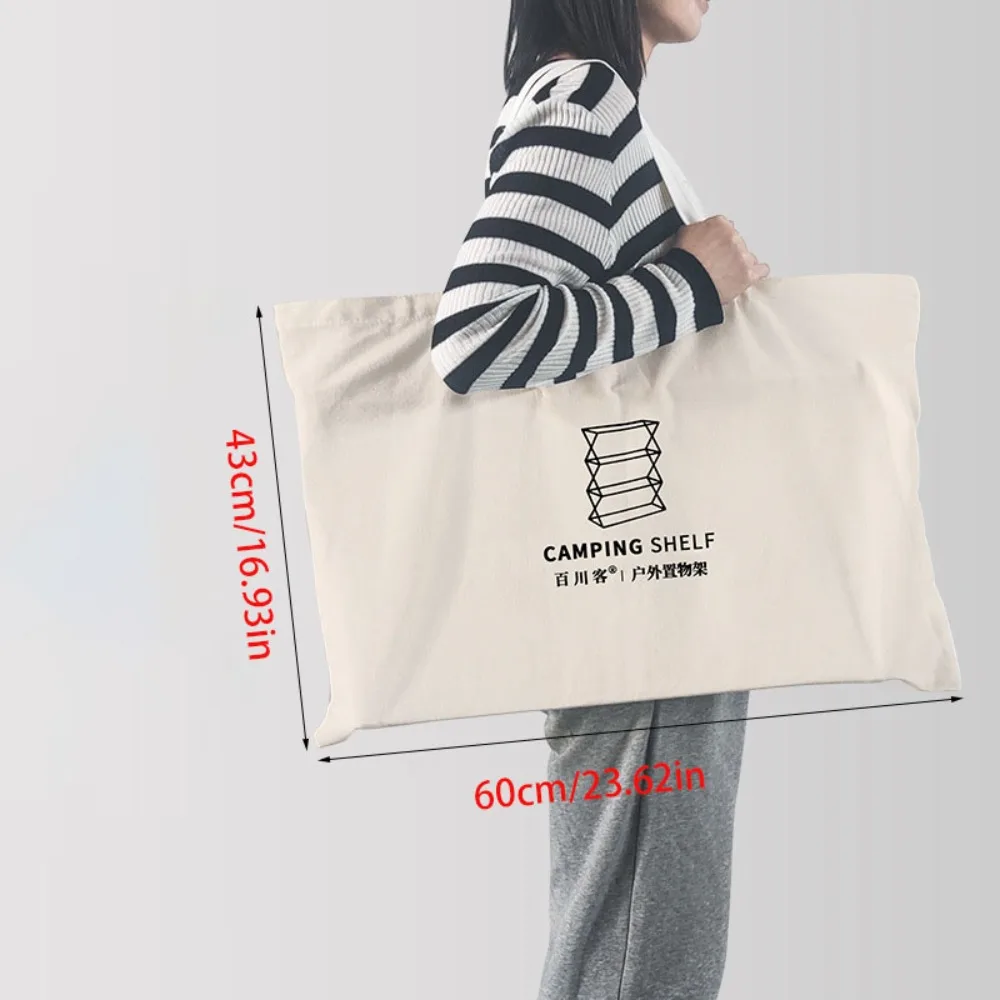 

Canvas & Cotton Outdoor Camping Storage Bags Durable Carry Bags Handheld Totes Camping Shelf Organizer Bags