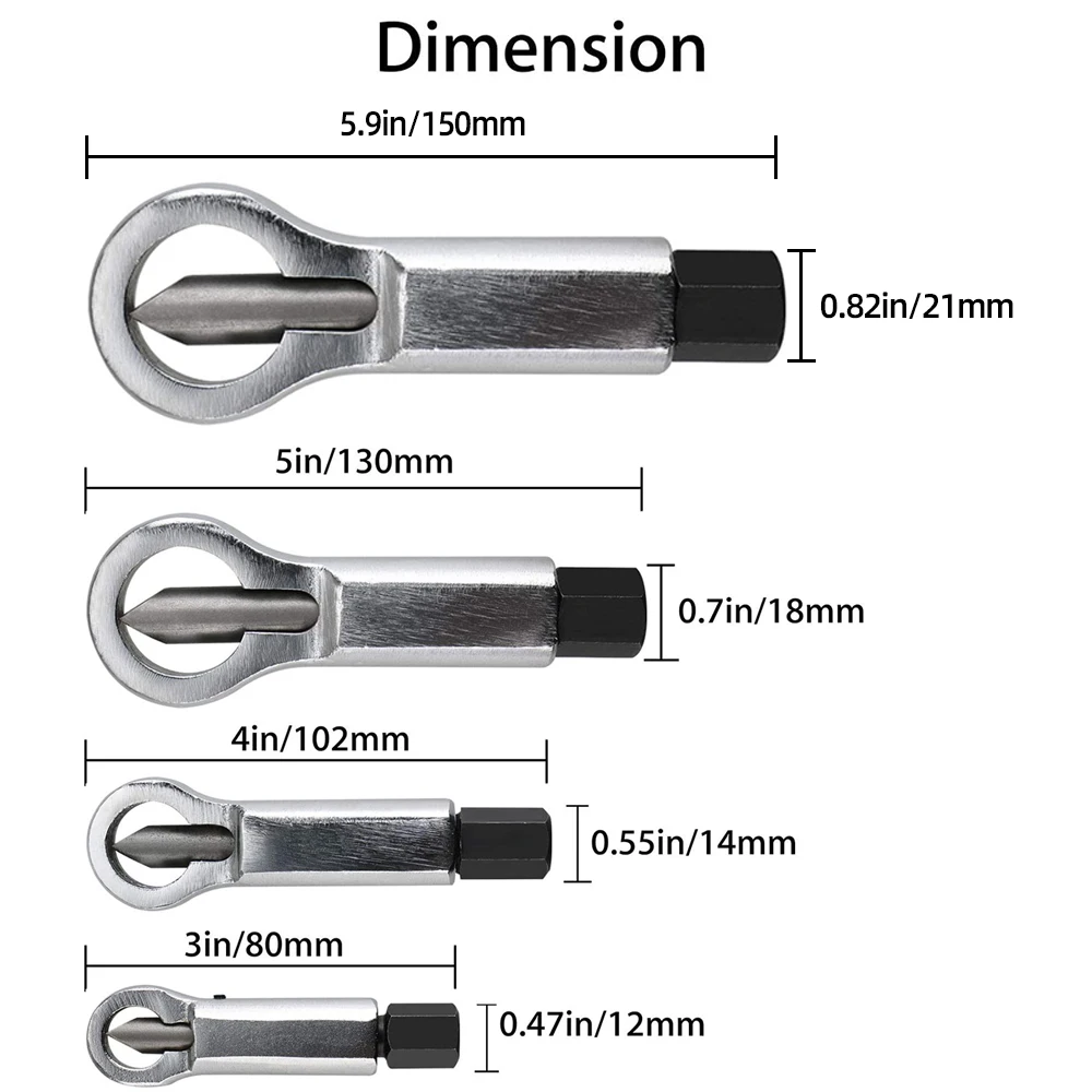 9-27mm Break Damaged Nuts Splitter Cracker Remover Rust Nut Manual Remover Extractor Tool Hand Tool Screw Accessories Cutter