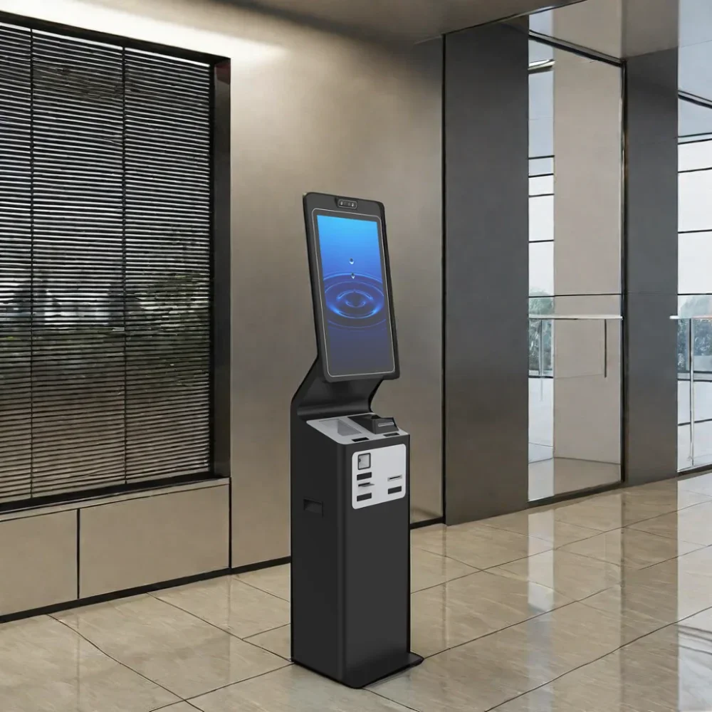 China Manufacturer Luxury Hotel Desktop Self Service Checkin Kiosk For Cinema