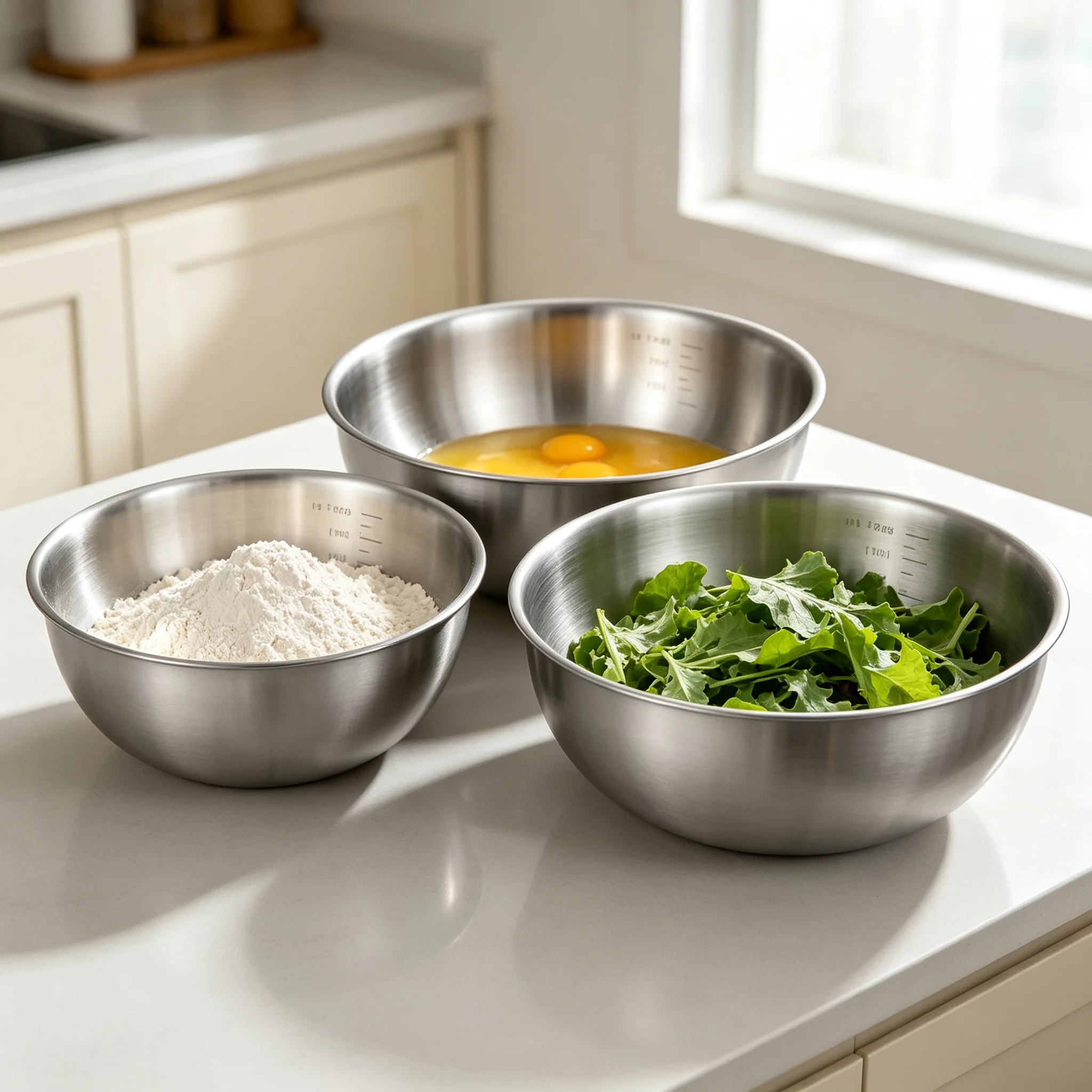 Food Grade Round Stainless Steel Bowl Korean Style Household Basin for Cold Noodle Salad Dough Mixing Egg Beating