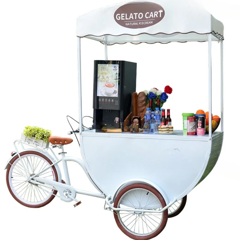 Mobile Snack Stall Car Hotel Milk Tea Dessert Sale Internet Celebrity Dining Car Stall Float