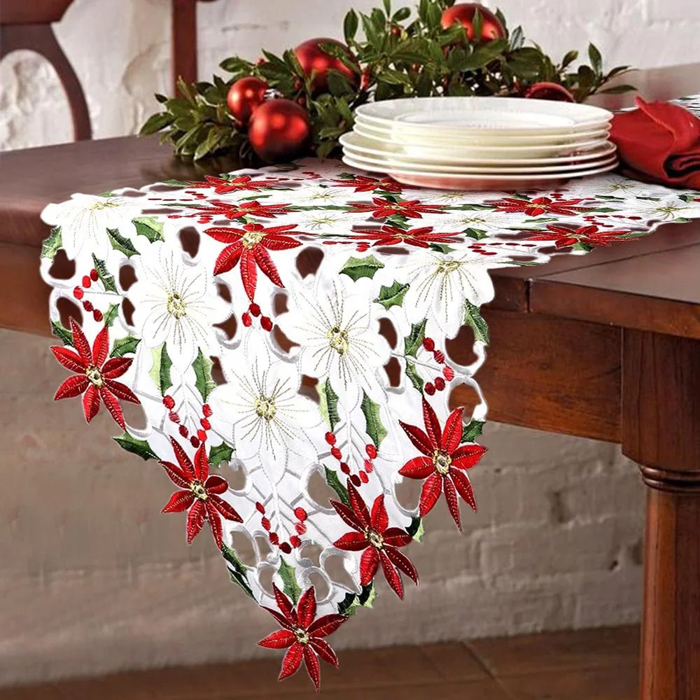 

Embroidery Vintage For Home New Year Banquet Restaurant Tablecloth Table Runner Table Cover Placemat