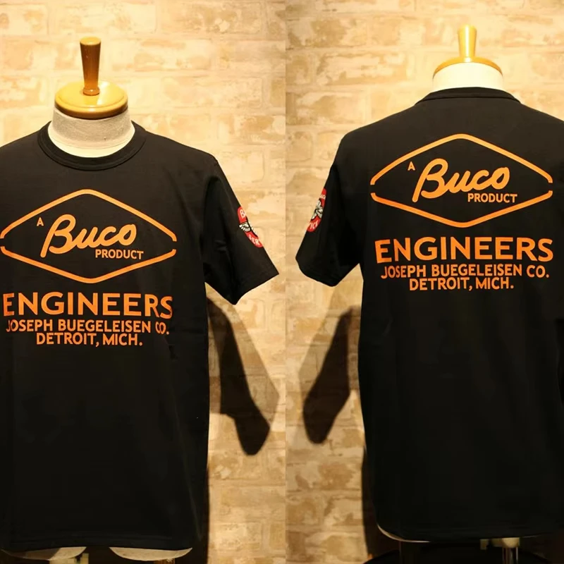 Vintage T-Shirt Retro Engineer Detroit Graphic 2026 New Unisex Tee Front Back Print Gift for Him Oversized Biker Workwear Top