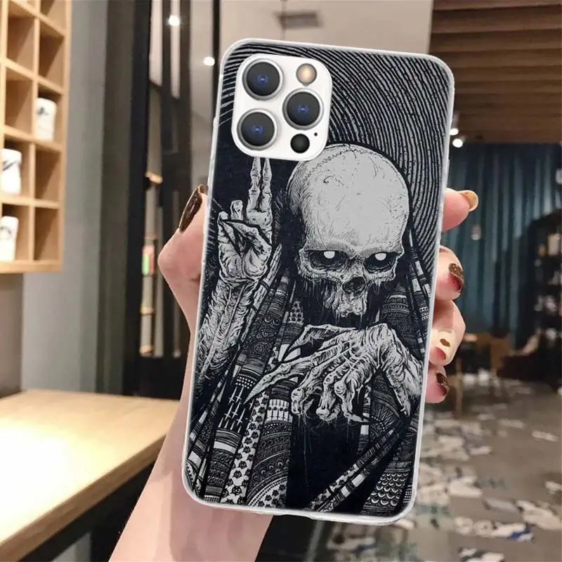 Satanic Goat Satan Devil Soft Phone Case For iPhone 16 15 14 13 12 11 Pro Max X XR XS 7 Plus 8 + SE 2020 Pattern Customized Cove