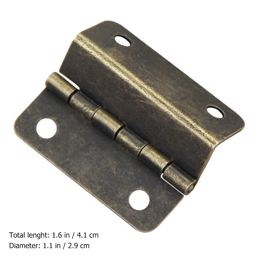 

10pcs Three-fold Wooden Dressing Mirror Hinges Box Storage Kitchen Cabinet Dressing Mirror Smooth Metal Furniture Hardware