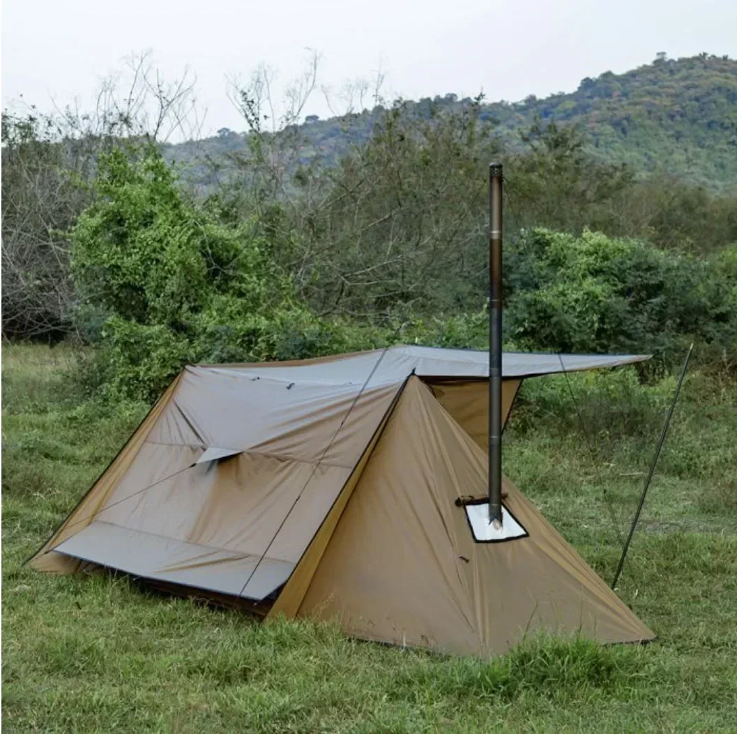 Tenda calda da campeggio all'aperto quattro stagioni di vendita calda con Picnic stufa