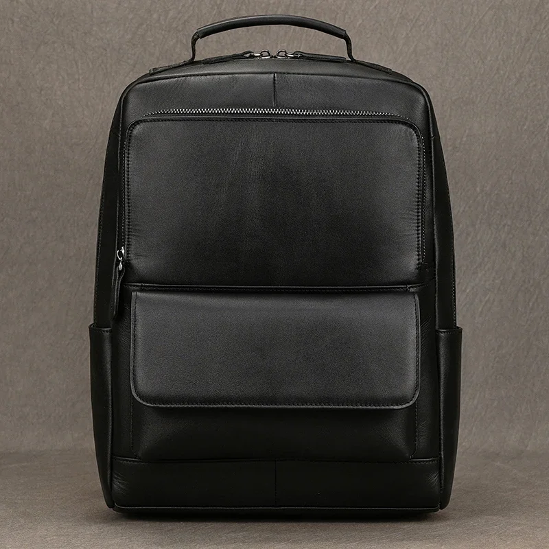 

Crazy Horse Leather Backpack Bag for Man Male Genuine Leather Laptop Computer Backpacks Travel Bag Business Men School Bag