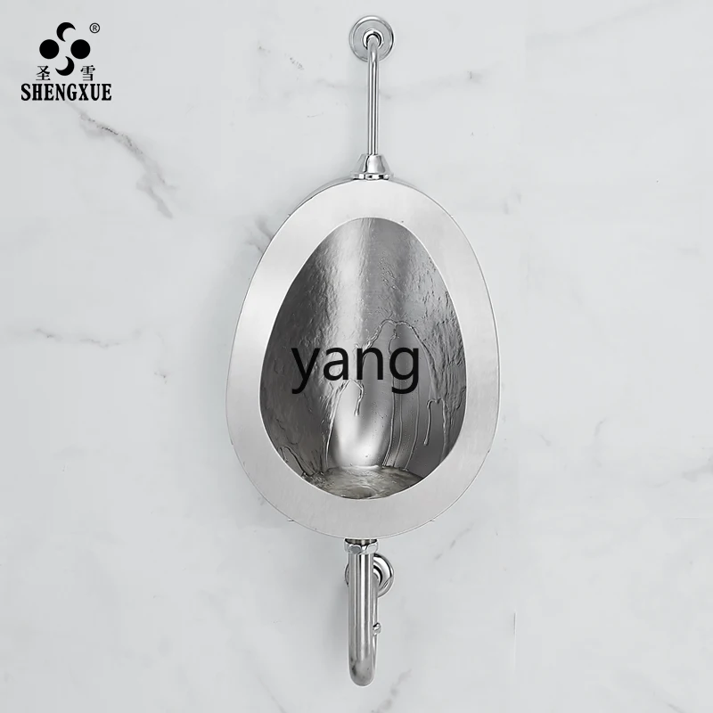 YJQ mictório de aço inoxidável montado na parede doméstico sensor de descarga automática mictório de pé