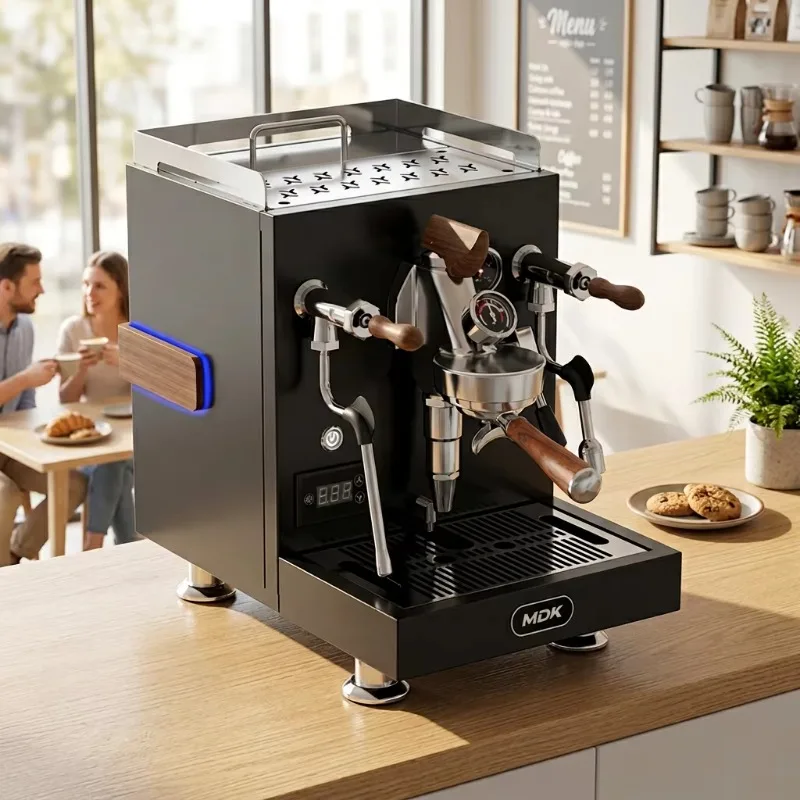 MC-27 Professional Commercial Electric E61 Espresso Machine FOT Rotary Pump Dual Boiler Semi-Automatic for Hotel Use