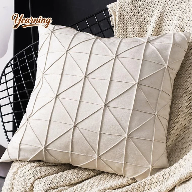 

European Luxury Throw Pillow Cover | Square Cushion with Insert for Sofa Living Room High-end Decor