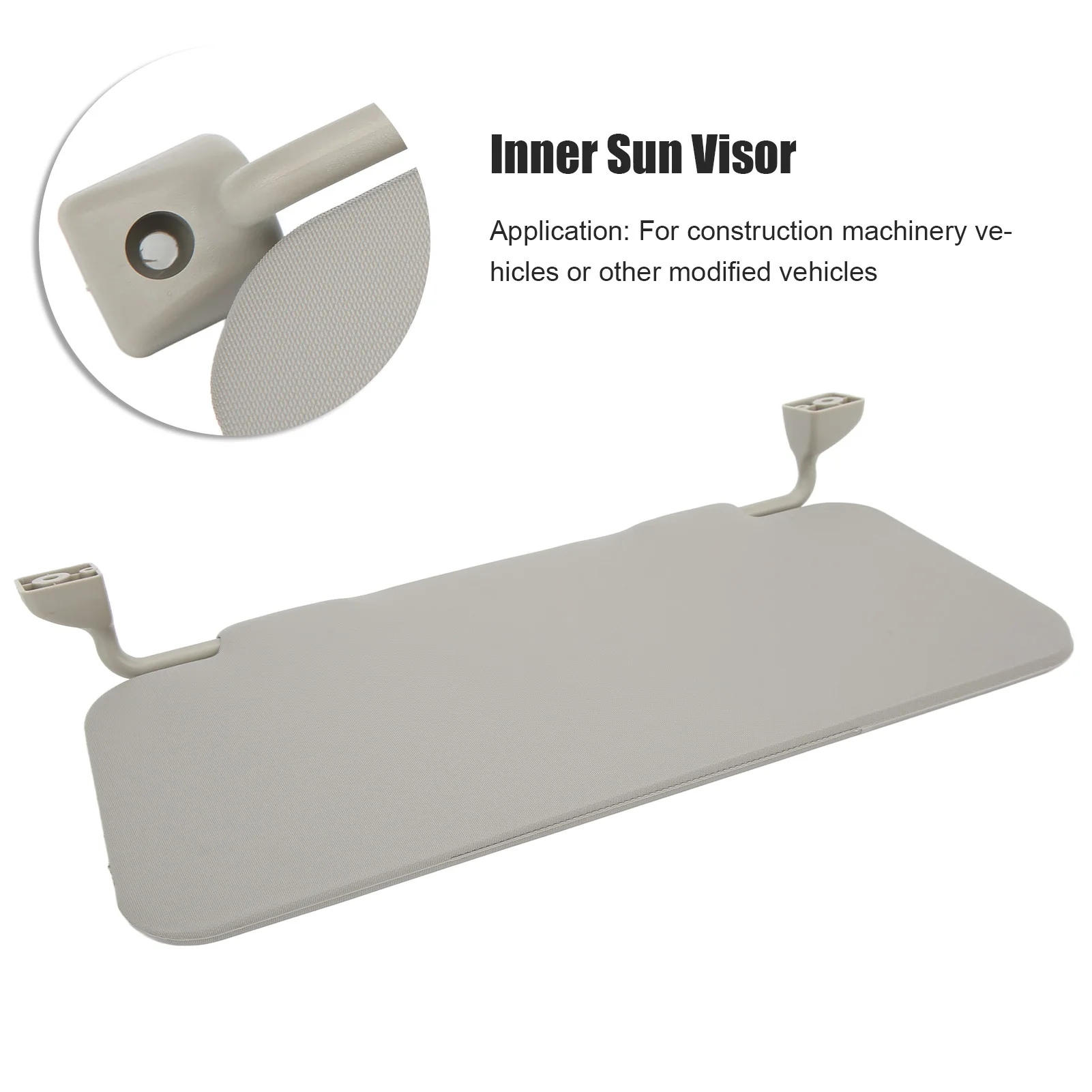 Engineering Vehicle Sun Visor Gray ABS Plastic Interior Sunproof for Construction Machinery Car Inner Sun Visor Inside Sun Visor